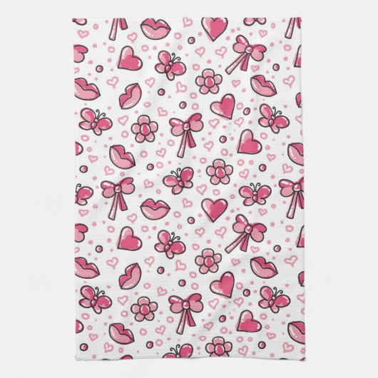 romantisches Muster Küchentuch (Vertikal)