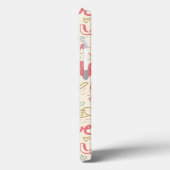 Romantisches Muster mit Herz und Lippen Case-Mate iPhone Hülle (Rückseite / Links)