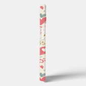 Romantisches Muster mit Herz und Lippen Case-Mate iPhone Hülle (Rückseite / Rechts)