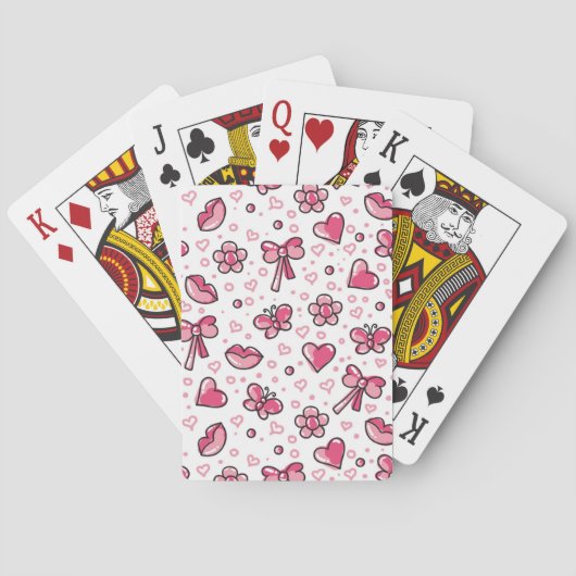 romantisches Muster Spielkarten (Rückseite)