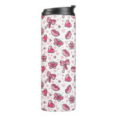 romantisches Muster Thermosbecher (Nach links gedreht)