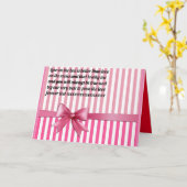 Romantisches Nachrichtengedicht auf rosa Box mit B Karte (Gelbe Blume)