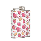 romantisches Nahrungsmittelmuster Flachmann (Rechts)