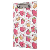 romantisches Nahrungsmittelmuster Klemmbrett (Links)