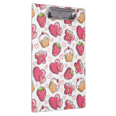 romantisches Nahrungsmittelmuster Klemmbrett (Rechts)