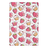 romantisches Nahrungsmittelmuster Mini Klemmbrett (Rückseite)