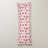 romantisches Nahrungsmittelmuster Seitenschläferkissen (Rückseite (Vertikal))