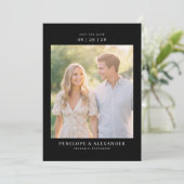 Romantisches Naturfoto Save The Date (Stehend Vorderseite)