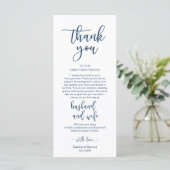 Romantisches Navy Blue, Place Setting Dankeschön K Programm (Stehend Vorderseite)