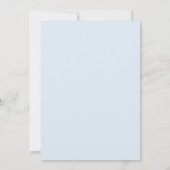 Romantisches Navy-Strandfoto Dankeskarte (Rückseite)