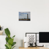 Romantisches neues Enland Leuchtturm-Plakat Poster (Heimbüro)