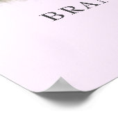 Romantisches Niedliches Foto Hochzeit Begrüßungsze Poster (Ecke)