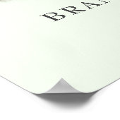 Romantisches Niedliches Foto Hochzeit Begrüßungsze Poster (Ecke)