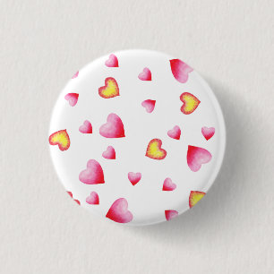 Romantisches Niedliches Rotes Herz Button