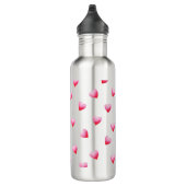 Romantisches Niedliches Rotes Herz Edelstahlflasche (Rechts)