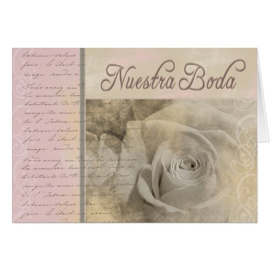 Romantisches Nuestra Boda (Vorderseite (Horizontal))
