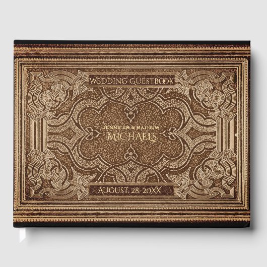 Romantisches Old Vintag Look Gästebuch (Vorderseite)