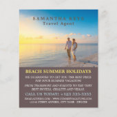 Romantisches Paar am Strand, Agent Advert Flyer (Vorne)