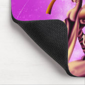 Romantisches Paar beim Tango-Tanzen pink Mousepad (Ecke)