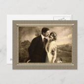 Romantisches Paar - bewundernswerter Mann Postkarte (Vorne/Hinten)