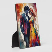 Romantisches Paar Bild. Wohngestaltung Fotoplatte (Seite)