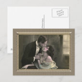 Romantisches Paar - Blick in die Augen Postkarte (Vorne/Hinten)