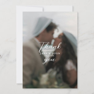 Romantisches Paar Danke Hochzeitkarte Feiertagskarte