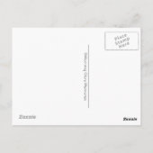 Romantisches Paar, das ihre Blume bringt Postkarte (Rückseite)