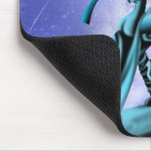 Romantisches Paar, das Tango tanzt blau Mousepad (Ecke)