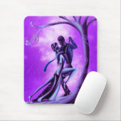 Romantisches Paar, das Tango tanzt lila Mousepad (Mit Mouse)