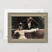 Romantisches Paar - die Hand über ihre Schulter Postkarte (Vorne/Hinten)