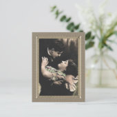 Romantisches Paar - eine und einzige Liebe Postkarte (Stehend Vorderseite)