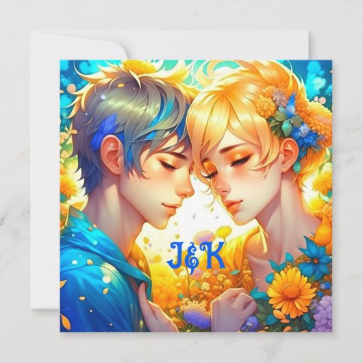 Romantisches Paar-Geschenk | Anime Boy and Girl (Vorderseite)