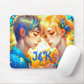 Romantisches Paar-Geschenk | Personalisierte Zeit Mousepad (Mit Mouse)