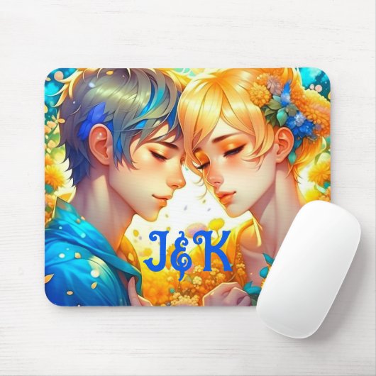 Romantisches Paar-Geschenk | Personalisierte Zeit Mousepad (Mit Mouse)