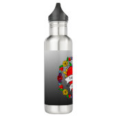 Romantisches Paar-Geschenk | Tattoo Style Art Edelstahlflasche (Links)