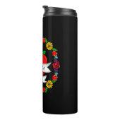 Romantisches Paar-Geschenk | Tattoo Style Art Thermosbecher (Nach rechts gedreht)