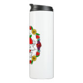 Romantisches Paar-Geschenk | Tattoo Style Art Thermosbecher (Nach rechts gedreht)