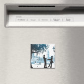 Romantisches Paar in der Liebe Ankündigung Datum f Magnet (In Situ (Geschirrspüler))