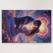 Romantisches Paar in einem magischen Berg Puzzle (Horizontal)