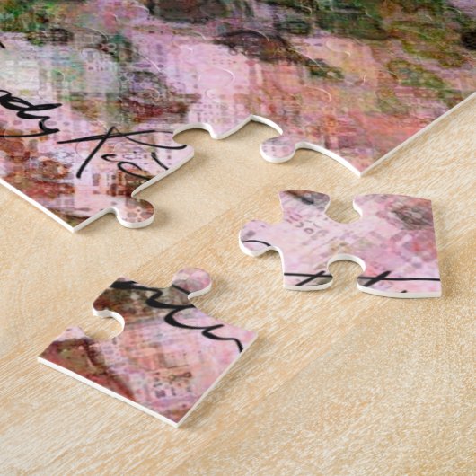 Romantisches Paar in Liebe Küssen im Regen Puzzle (Seite)