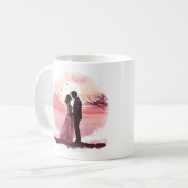 Romantisches Paar in Sunset Coffee Tasse (Vorderseite Links)