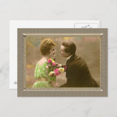 Romantisches Paar - küssen Sie mich Postkarte (Vorne/Hinten)