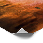 Romantisches Paar Küssen unter dem Regenschirm Poster (Ecke)