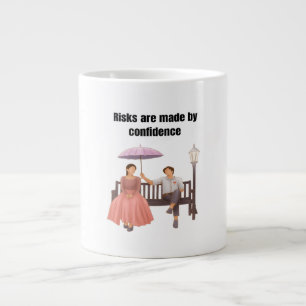 Romantisches Paar Liebe Jumbo-Tasse