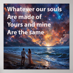 💞 Romantisches Paar Liebes Valentinstag Zitat Wan Poster