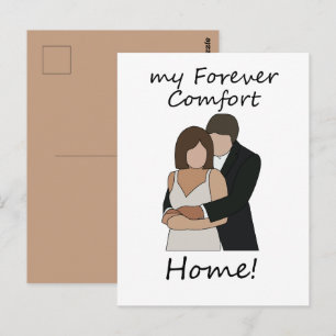 Romantisches Paar Meine ewige Komfort-Hochzeit Zuh Postkarte