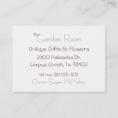 Romantisches Paar mit Pariser Opernhaus Visitenkarte (Rückseite)