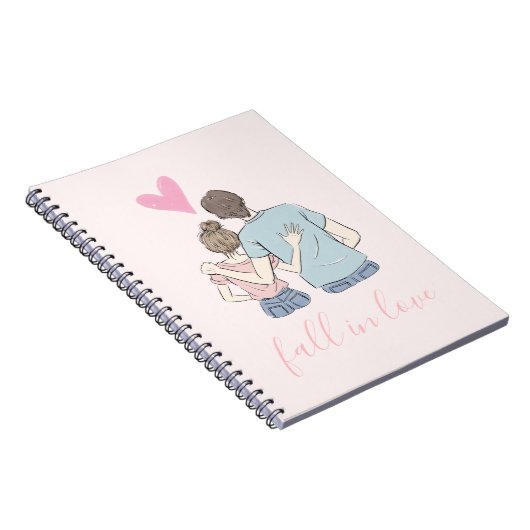 Romantisches Paar Notizblock (Rechte Seite)