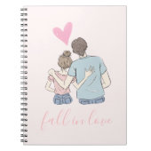 Romantisches Paar Notizblock (Vorderseite)